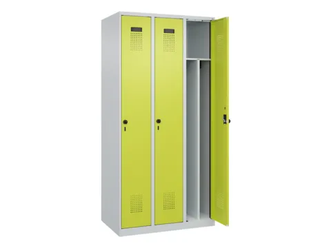locker voor scheiding van kleding,HxBxD 1850x900x500mm,3vak