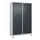 locker voor scheiding van kleding,HxBxD 1950x1200x500mm,4vak