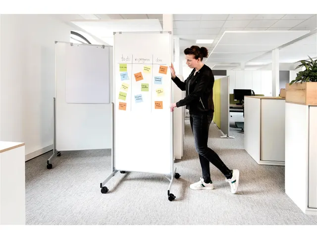 Tableau blanc mobile MAULpro 75x180cm Easy2move