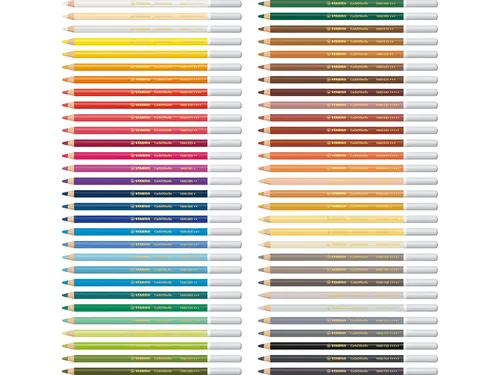 Kleurpotloden STABILO CarbOthello kalkpastel assorti blik à 60 stuks