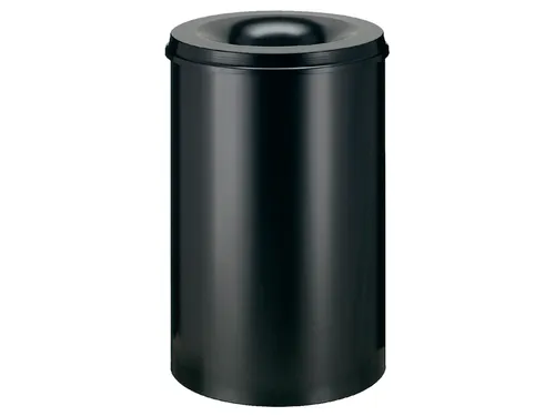 Papierbak met Vlamdover 110 liter 470mm x 72cm Zwart