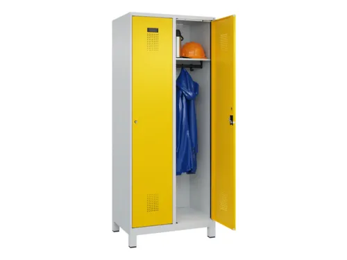 locker,HxBxD 1950x800x500mm,2vak,vak B 400mm,cil.-slot,voeten
