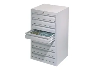 ladekast HxBxD 900x500x500mm 8laden slot RAL7035 front RAL7035 - 2
