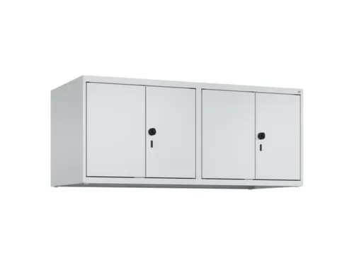 opzetkast,v. locker,4vak.,vak B 300mm,HxBxD 500x1200x500mm,vleugeldeur