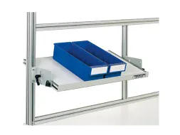 schuin ESD-legbord voor montagetafel BxD 960x400mm 35kg lichtgrijs