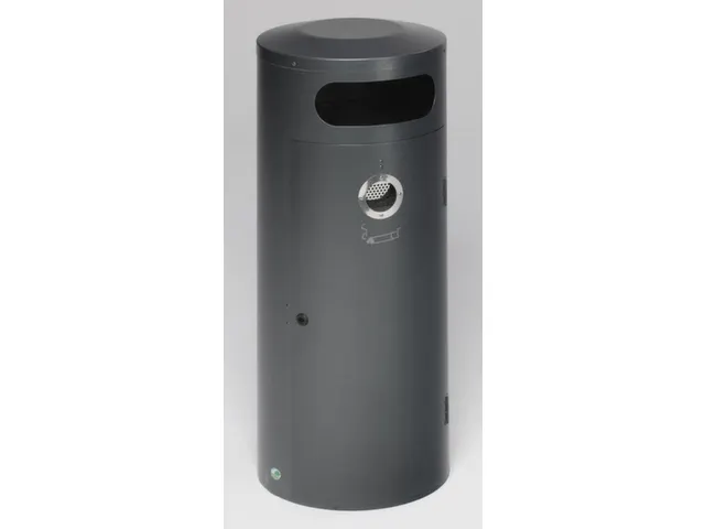 Combi-Asbak 70 Liter 1045x420mm Antiek-Zilverkleurig Afsluitbaar Staal