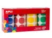 sticker XL cirkel diameter 33mm 4 rollen 4 kleuren