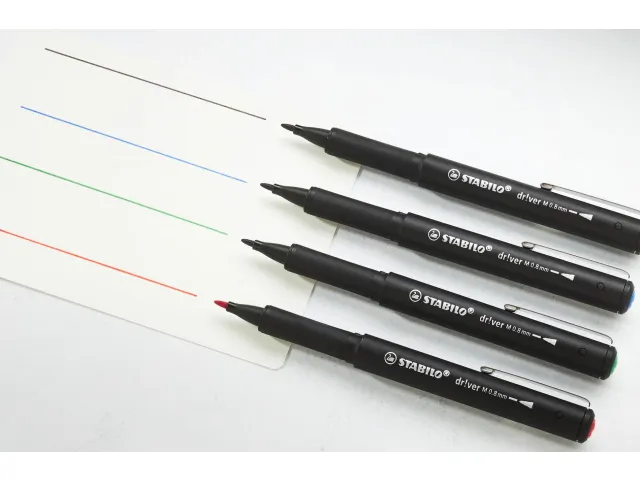 Fineliner STABILO dr!ver medium punt 0.8 mm Groen