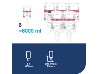 Tork 424214 Extra Handdesinfectie alcohol 6x1 Liter - 4