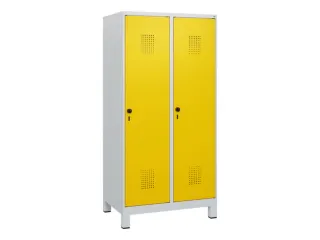 schoollocker,HxBxD 1630x800x500mm,2vak,vak B 400mm,draaigrendel,voeten - 2