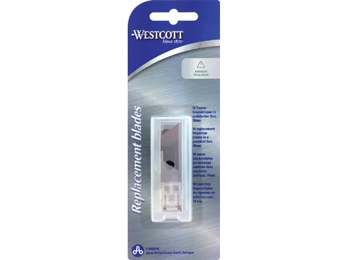 Reservemessen Westcott 18mm voor E-84019 10 stuks