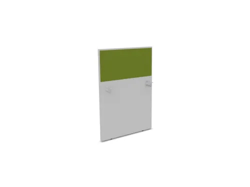 baliepaneel,v. bureau,aanbouw links,B 800mm,MP-lichtgrijs,BN7048-groen