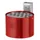 Asbak 4 liter 135x200mm Wandmontage Rond Rood