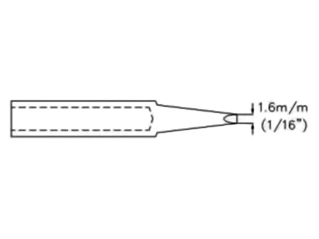 Soldeerpunt - Beitelvorm - 1.6mm (1/16 Inch)