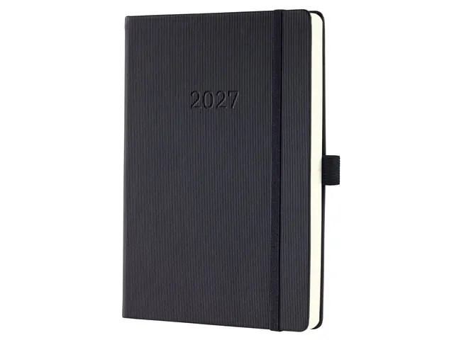 Dagagenda Conceptum A5 2027 (NL/FR/EN/DU) zwart Hardcover
