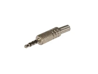 Mannelijke 3.5mm Stereo Jack- Vernikkeld - 4 Aansluitingen - 1