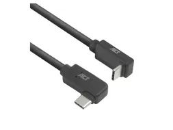 Kabel ACT USB-C hoek links/rechts USB-C hoek boven/beneden 10Gbps 2m