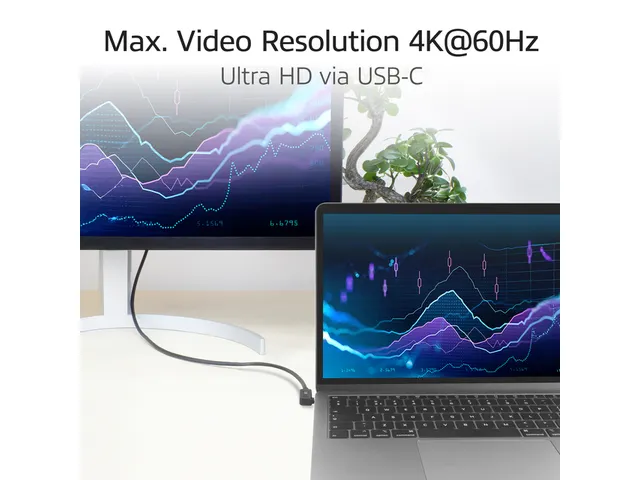 Kabel ACT USB-C hoek links/rechts USB-C hoek boven/beneden 10Gbps 1m