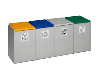 afvalverzamelbox 4x60l HxBxD 570x1410x405mm - 1