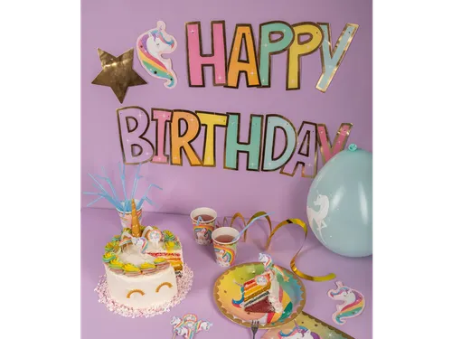 Letterslinger Happy Birthday Unicorn 2,5 meter
