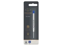 Balpenvulling Parker Quink breed blauw breed blister à 1 stuk