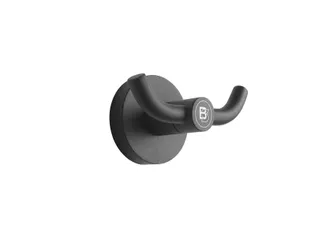 Kledinghaak Blacksatino 2 haaks zwart 332120 - 2