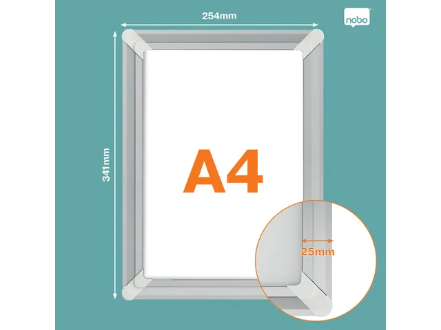 Cadre clipsable Nobo Premium Plus A4