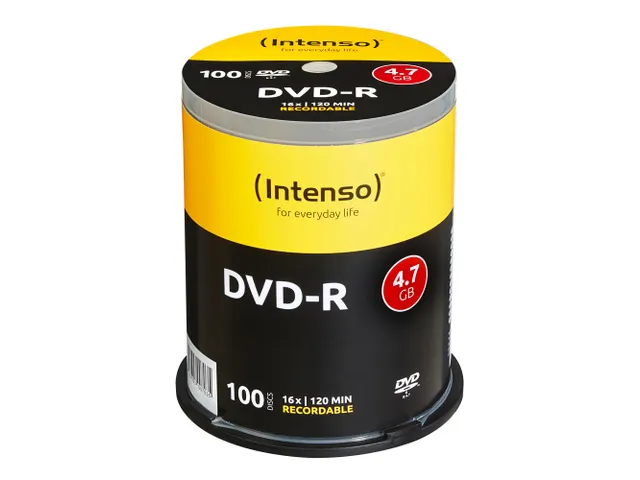 Intenso DVD-R 4.7GB 16x 100 Stuks