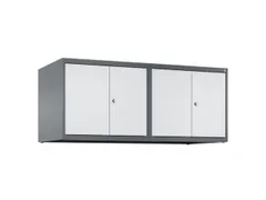 opzetkast,v. locker,4vak.,vak B 300mm,HxBxD 500x1200x500mm,vleugeldeur
