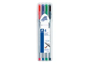 Fineliner Staedtler Triplus 334 assorti 0.3mm 4 stuks - 1