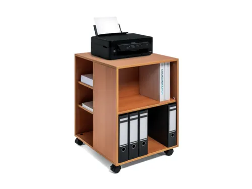bijzetkast,HxBxD 748x528x592mm,beuken,6niveaus,2 OH