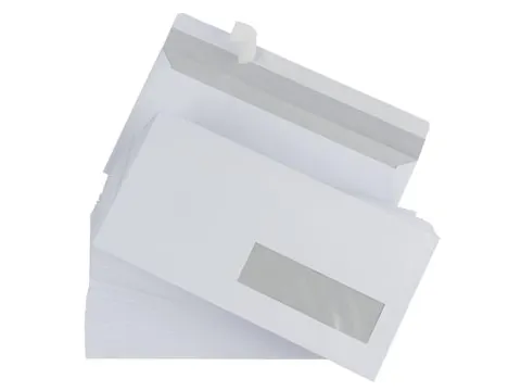 Enveloppen Gallery 110x220mm Venster Rechts 30x100mm Zelfklevend