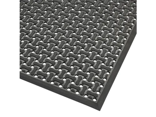 werkplekmat,mat,HxLxB 8,5x1520x910mm,rubber,geperforeerd,antislip