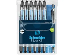 Rollerpen Schneider Slider Basic + 1 balpen Rave gratis XB Zwart