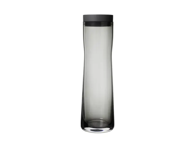 Karaf,1L,Glas,Transparant/Zwart,Deksel Zwart