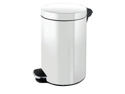 pedaalemmer,5l,HxØ 280x210mm,binnenbak kunststof,romp staal wit