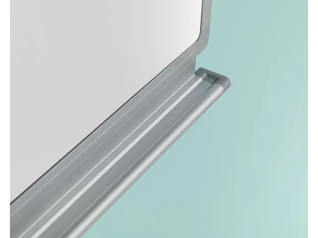 Schoolbord Enkelvlaksbord 100x300cm Magnetisch Wit emaille