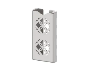 SmartNose luchtverfrisser dispenser RVS met uitgesneden bloemendesign - 1