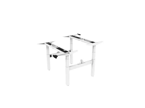 Elektrisch Verstelbaar Zit-Sta Frame Duo Bureau Wit 180Cm