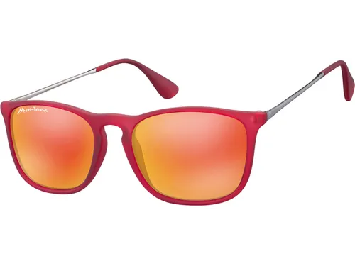 Zonnebril Montana met rood glas rood
