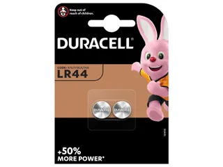 Batterij Duracell knoopcel 2x LR44 alkaline Ø11,6mm 2 stuks - 1