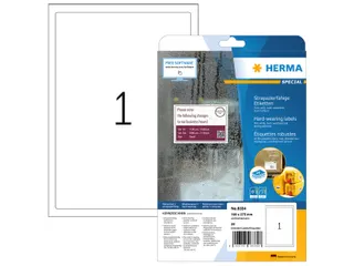 HERMA 8334 Weerbestendige folie-etiketten A4 190x275mm Wit 25 stuks - 1