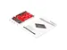 Dubbelsleufs M.2 schijf naar SATA adapter voor 2.5 inch drive bay Raid
