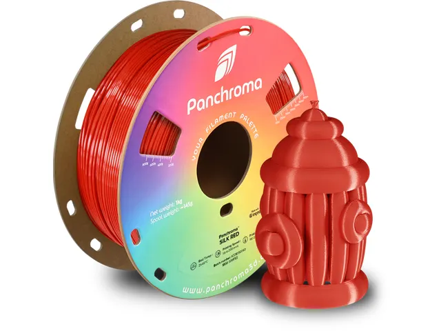 Polymaker 3D printer Filament Panchroma PLA Silk 1,75mm Rood 1kg