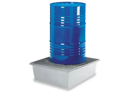 Opvangbak 1x 200l Opvangvol. 210l Gvk 400x 850x 850mm Rooster Verzinkt