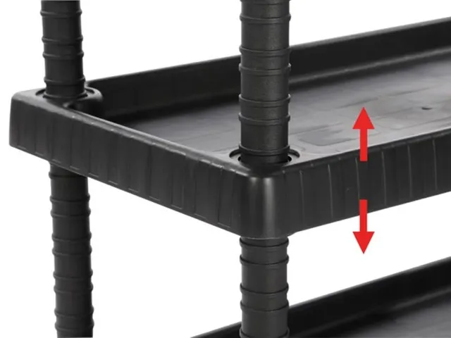Gereedschapskar 3 Schappen 75x37.5x92cm