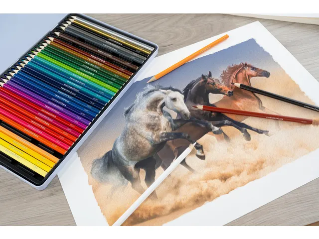 Kleurpotloden Eberhard Faber Classic metaaletui a 36 stuks