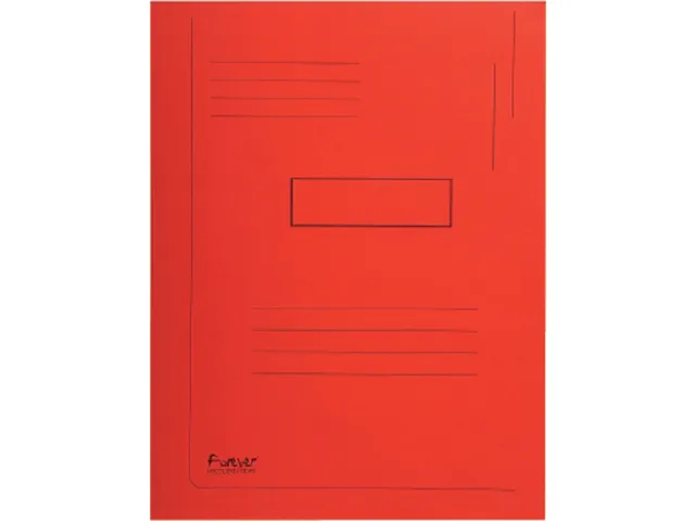 Dossiermap Exacompta Forever 290gr 2 kleppen rood A4