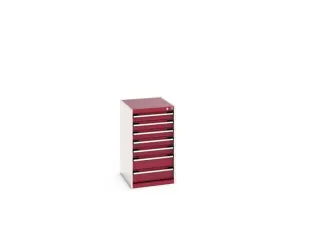 ladekast HxBxD 900x525x650mm 7laden romp RAL7035 front RAL3004 - 7