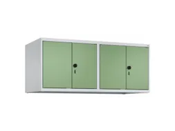 opzetkast,v. locker,4vak.,vak B 300mm,HxBxD 500x1200x500mm,vleugeldeur